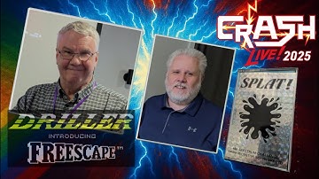 Incentive Software - Ian Andrew & Paul Gregory at Crash Live for the ZX Spectrum.  Driller & Splat!