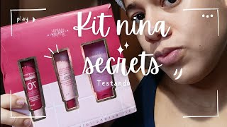 Testando Kit Essenciais Nina Secrets Eudora