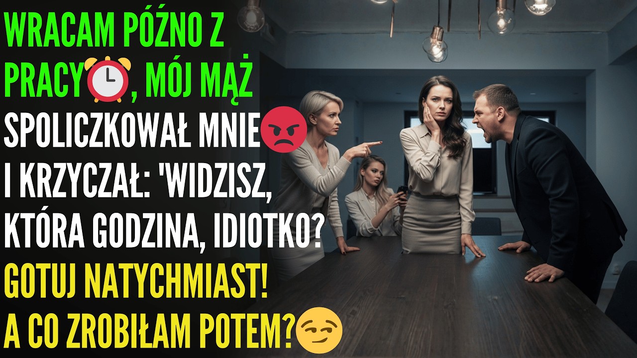 On mnie uderzył, bo kolacja nie była gotowa!😡 Ale potem... przygotowałam coś, co ich rozbiło!🍽️😏