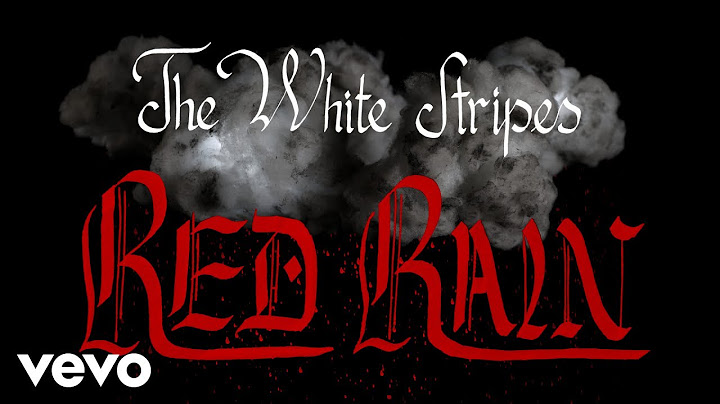 The White Stripes - Red Rain (Official Video)