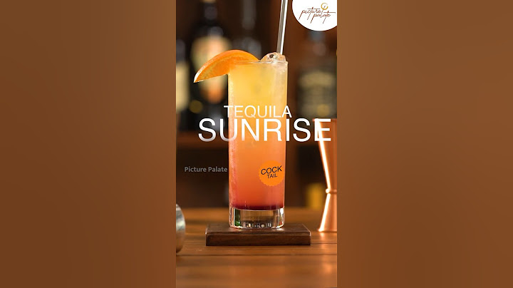 Tequila Sunrise: A Delicious Cocktail That Everyone's Talking About! | Recipes by Picture palate