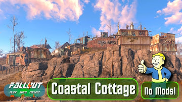 Fallout 4 Coastal Cottage No Mods Settlement Build Tour. Village, Rest Stop and Radio Base 2023