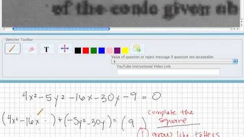 Completing the Square to Put a Hyperbola in Standard Form