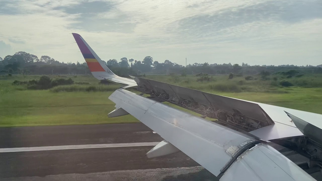 Thai Smile Airways WE233 Landing Nakhon Si Thammarat Airport | ไทยสมายล์ ลงจอดสนามบินนครศรีธรรมราช
