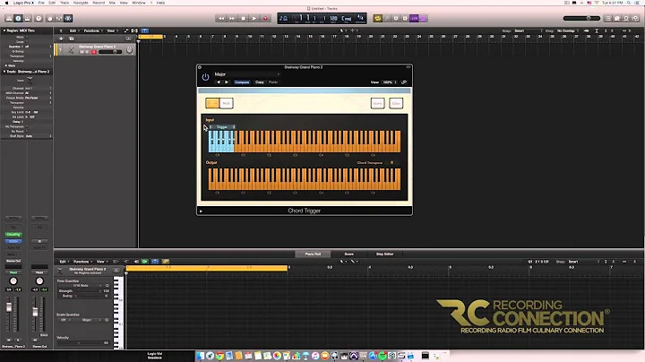 Recording Connection - Chord Trigger MIDI Effect in Logic Pro X