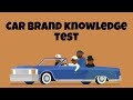 Car brand knowledge test