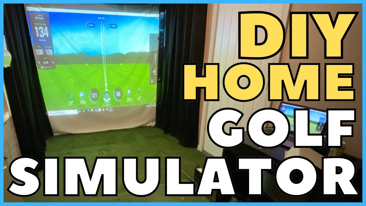 How to build a BUDGET Home Golf Simulator Room! ⛳️ - YouTube