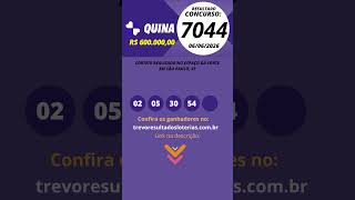 Quina resultado Concurso 7044 06/06/2026