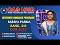 OCS 2022 RANK-:213 BARSHA PARIDA #civilserviceexam #education #oas #ocs