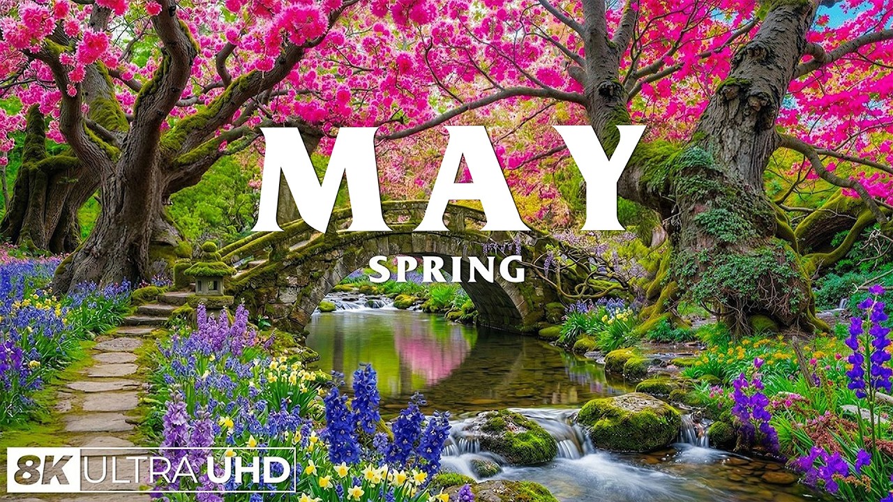 1may Spring Spring in May 4K – Early Spring 2026 🌸 Blooming Valleys, Sakura Rivers ...