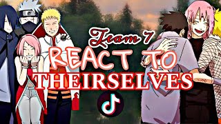 🐻‍❄️🐼TEAM 7 ,,,, React TO THEIR selve's In TikTok ,,, Edit Sakura , Naruto SASUKE ,,,,FHD video🐼🐻‍❄️