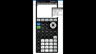 Programming calculator with midpoint formula