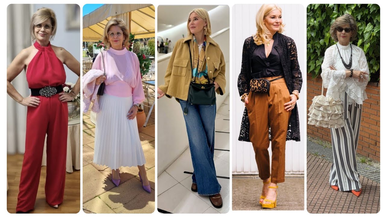 Мода для женщин старше 50, 60 и 70 лет | Стильные и уверенные образы