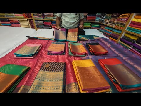 ಚಿಕ್ಪೇಟೆ ಅದ್ದೂರಿ ವರಮಹಾಲಕ್ಷ್ಮಿ ಸಿಲ್ಕ್ ಸಾರಿ chickpet l Bangalore silk saree Kanchipuram bridal silk
