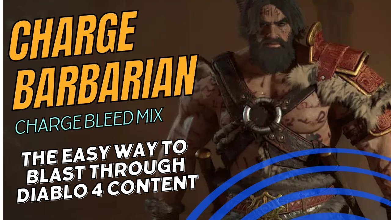 Diablo 4 Charge Bleed Barbarian Killer - YouTube