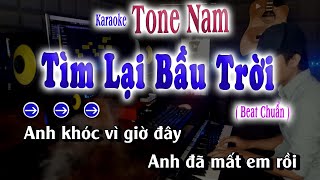 Tìm Lại Bầu Trời - Karaoke Tone Nam Dễ Hát 2023 song nhien karaoke