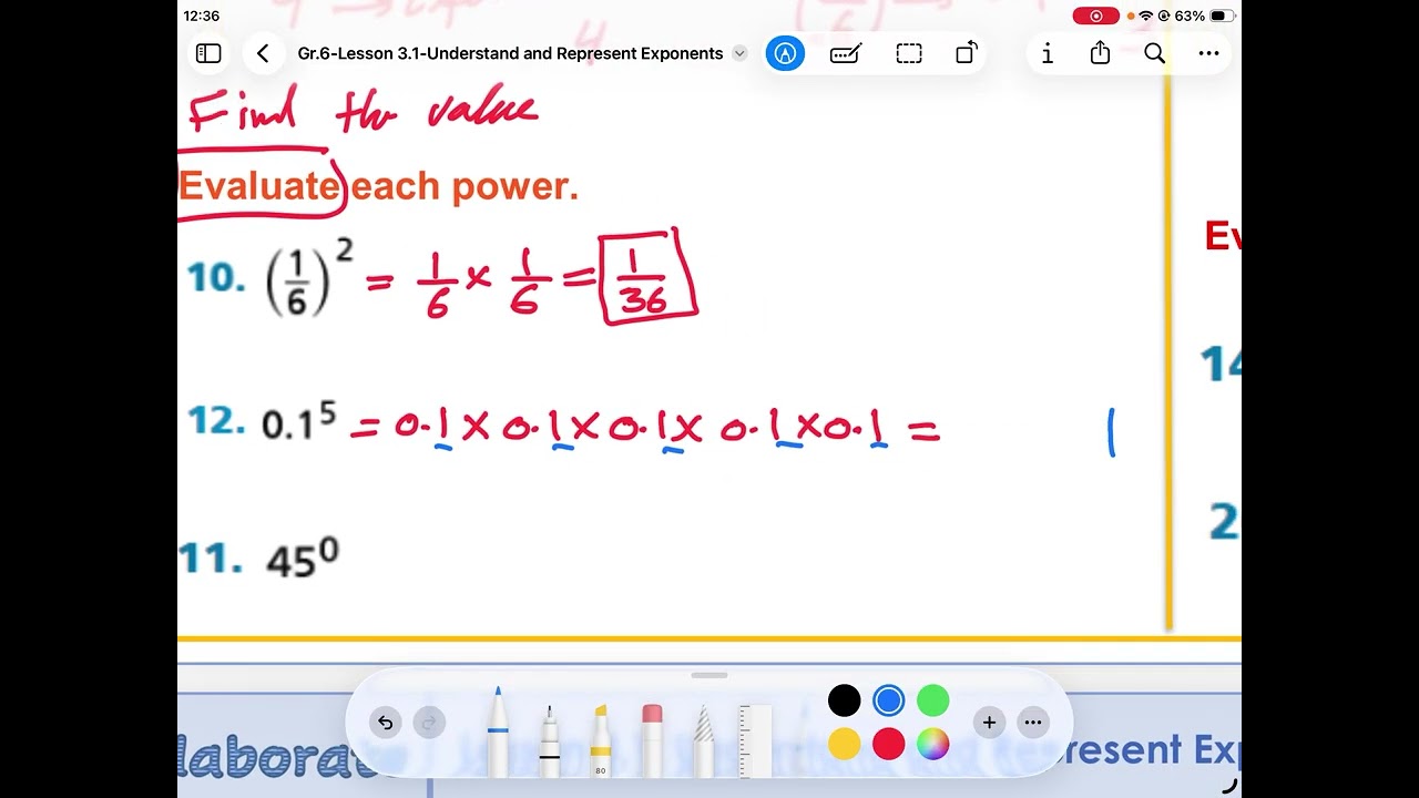 Grade 6 Lesson 3.1: Understand and Represent Exponents