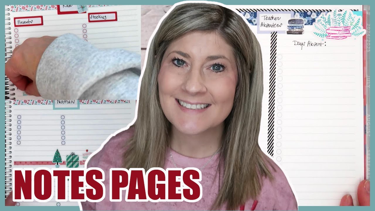 Bloc-notes Erin Condren - Listes De Vacances & Suivi Bien-être - Flambant Neuf