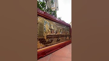 Chế tác bức tranh bữa tiệc ly bằng đồng nguyên tấm sẽ như thế nào?  #conggiao #dodong #thinhhanh