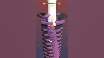 Stack Ball -Level 90 Gameplay (iOS, Android) #shorts