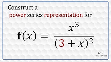 power series representation of f(x) = x^3/(3+x)^2