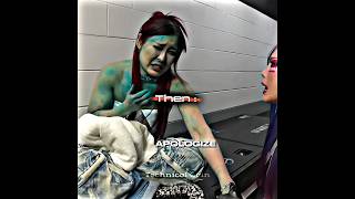 Kairi Sane and Asuka Attack Iyo Sky😔 (Then vs now) Edits! #shorts