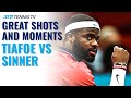 Brilliant Shots & Entertaining Moments From EPIC Frances Tiafoe vs Jannik Sinner Match | Vienna 2021