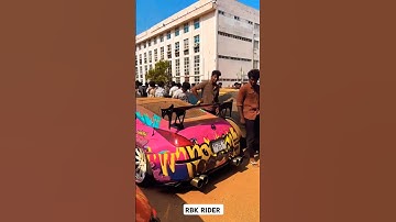 DRIFTING CARS AUTOSHOW KERALA #shorts #public #car #modified #happy #dubai #pink #green #drifting