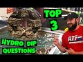 Top 3 Hydro Dip Questions Answered