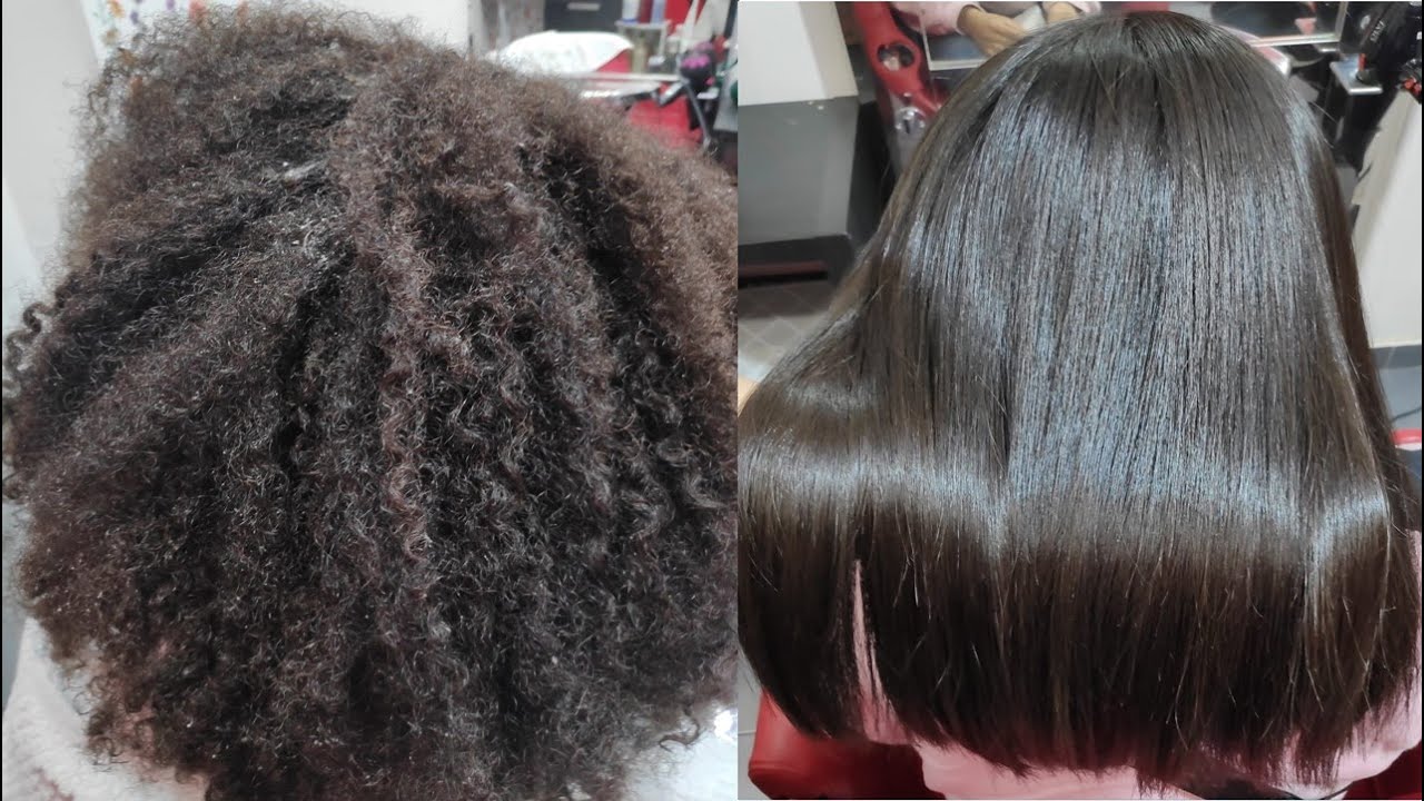 SMOOTHED THAT AFRO HAIR WITH KERATIN -