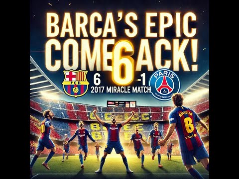 The Infamous Barcelona Comeback Against PSG: 6-1 in 2017