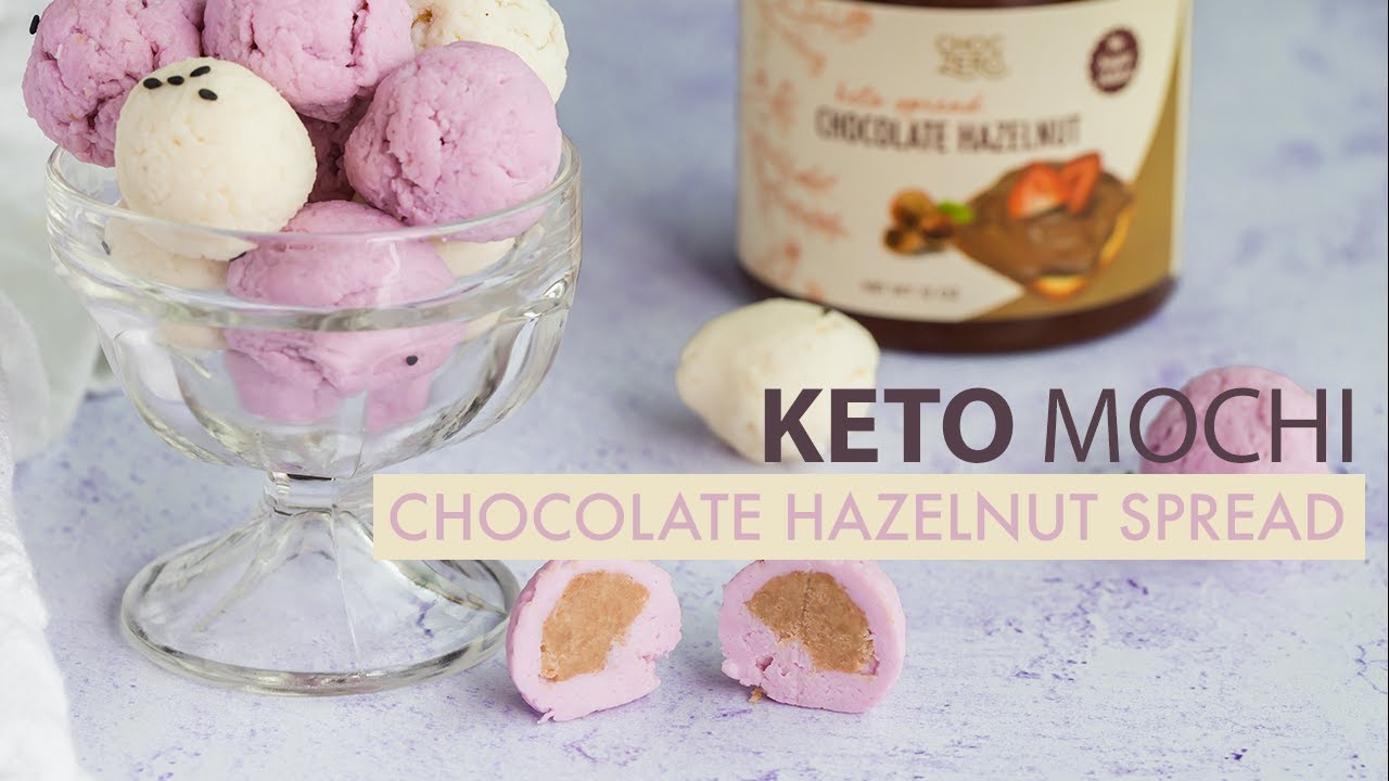 Tasty Keto Mochi | Low Carb Chocolate Hazelnut Mochi