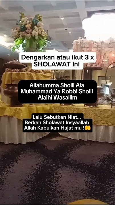 Baca Sholawat Ini 3x, Insyaallah Hajat Terkabul ! #sholawatnabi #shorts