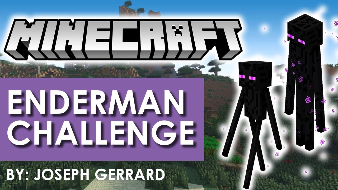 MINECRAFT - ENDERMAN CHALLENGE, Defeat Enderman with YOUR NEW KICK, AXE ...