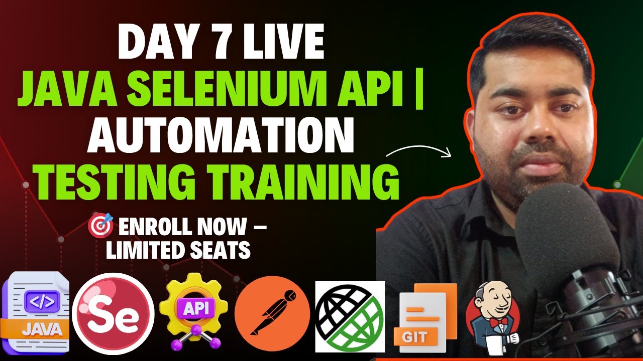 🔥 Java Selenium + API Testing | Day 07 | Learn Automation Testing from ...