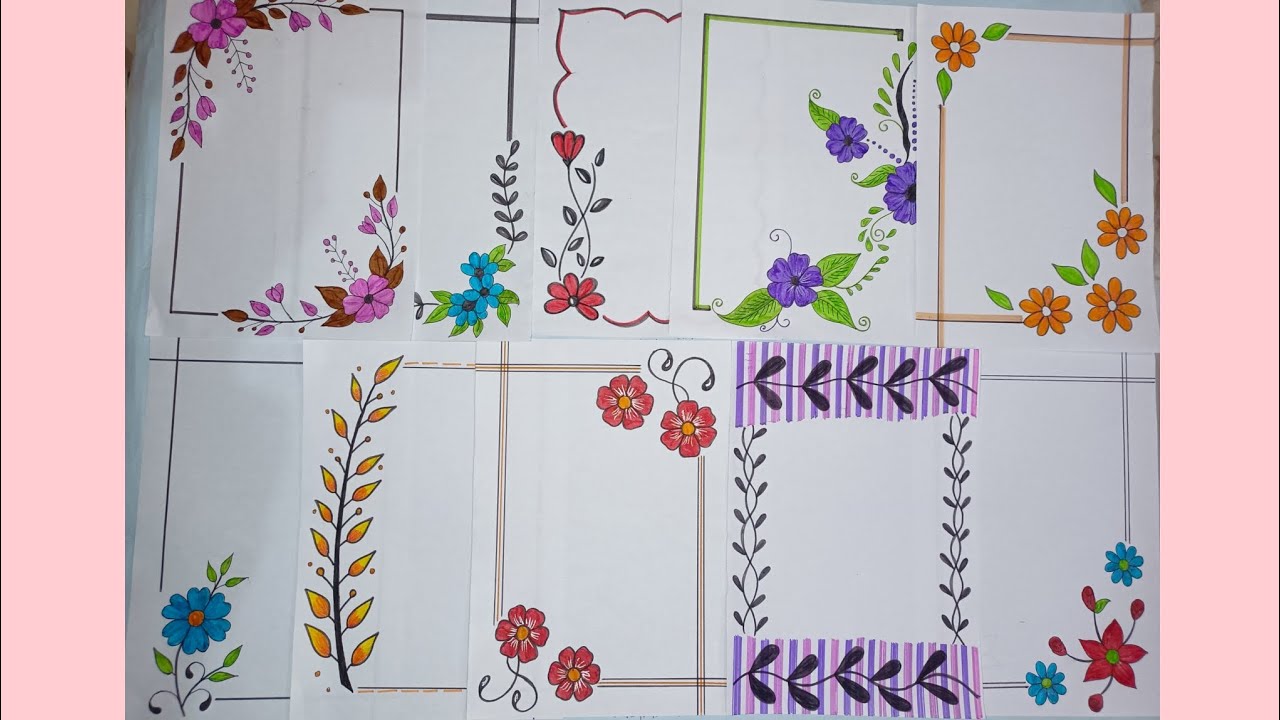 Front page design for project work|project work design easy 