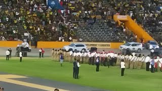 The arrival of Andrew Holness/ other government officials