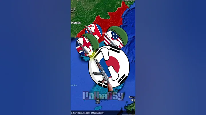 Korean War 💔💥🇰🇷🇰🇵 #shorts #countryballs #animation #edit #meme