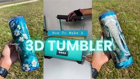 How To Make The Trending Stunning 3D Effect Sublimation On Tumblers!