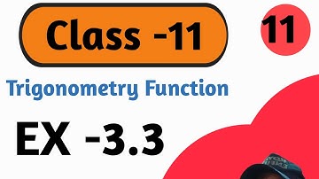 Ex 3.3 (Q 20,21) |Trigonometry Function | Class 11 | Math NCERT | Chandra Math Academy