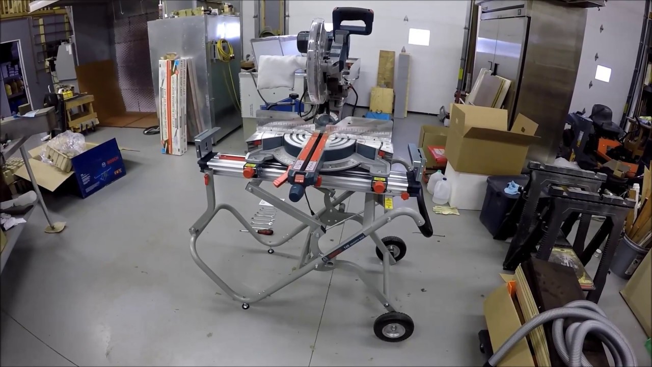 The Best Miter Saw Stand Bosch T4b Gravity Rise Miter Saw