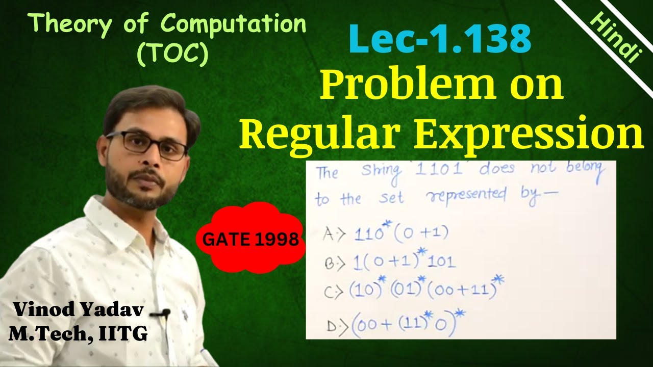 L1.138 | GATE-1998 Regular Expression MCQ - YouTube
