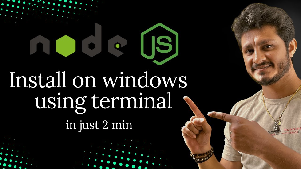 The EASIEST Way to Install NodeJS on Windows Using CMD - YouTube