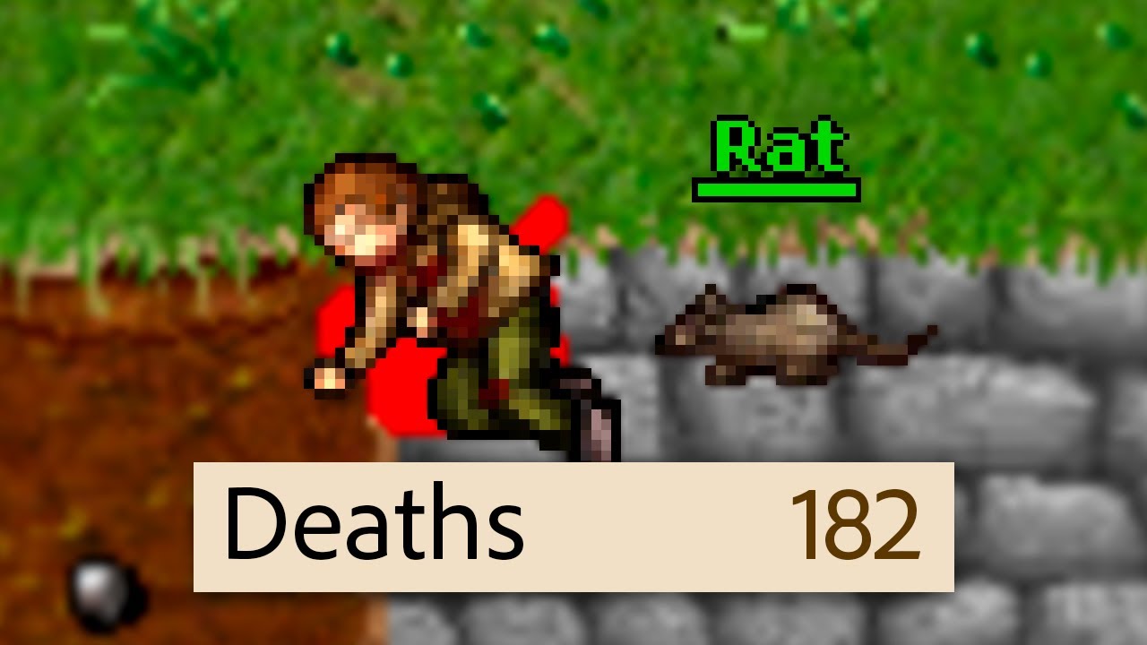 O curioso e alto número de mortes por Rats no Tibia