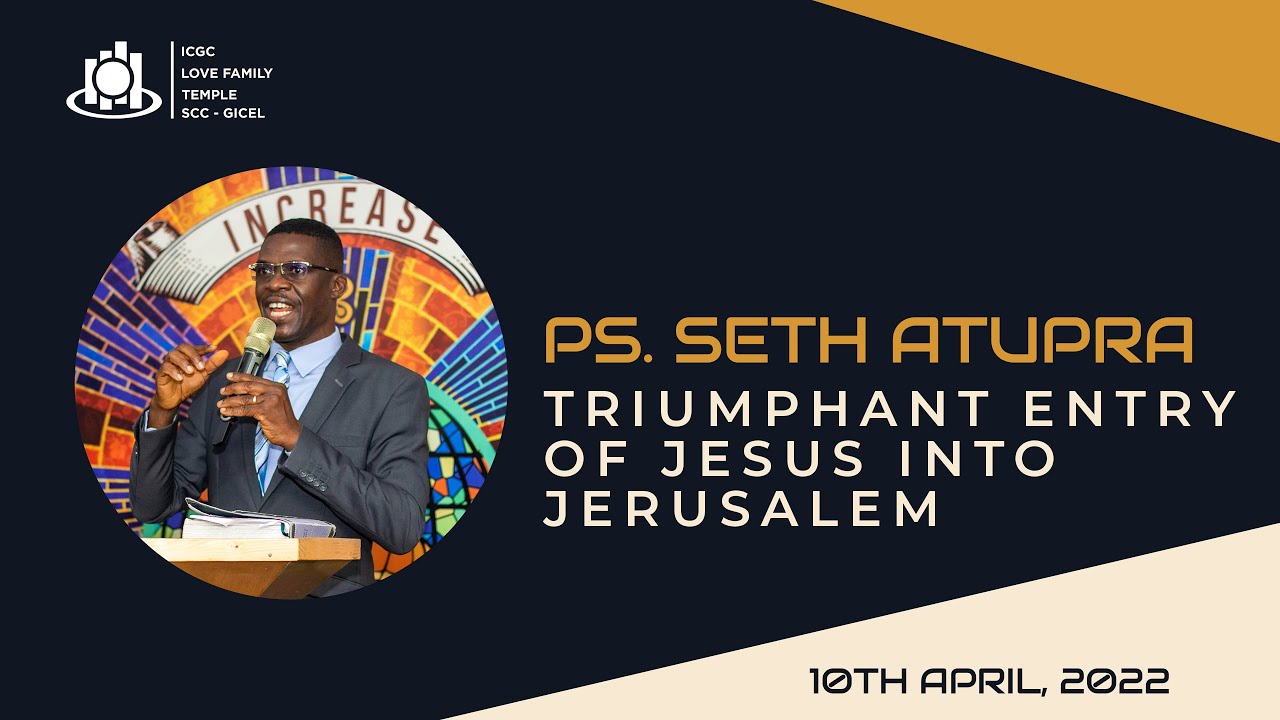 THE TRIUMPHANT ENTRY OF JESUS INTO JERUSALEM