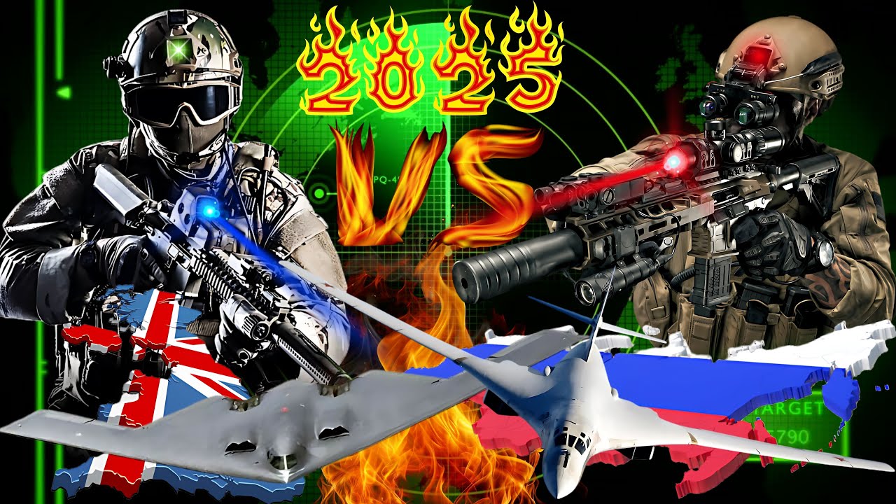 🇬🇧UK vs 🇷🇺Russia Military Power Comparison 2025. British Army vs Russian Army