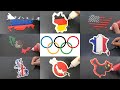 Olympic Games Tokyo 2020 Top Five Medals Winning Countries Pancake Art
