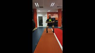 Tip Toe Quarter Squat Walks