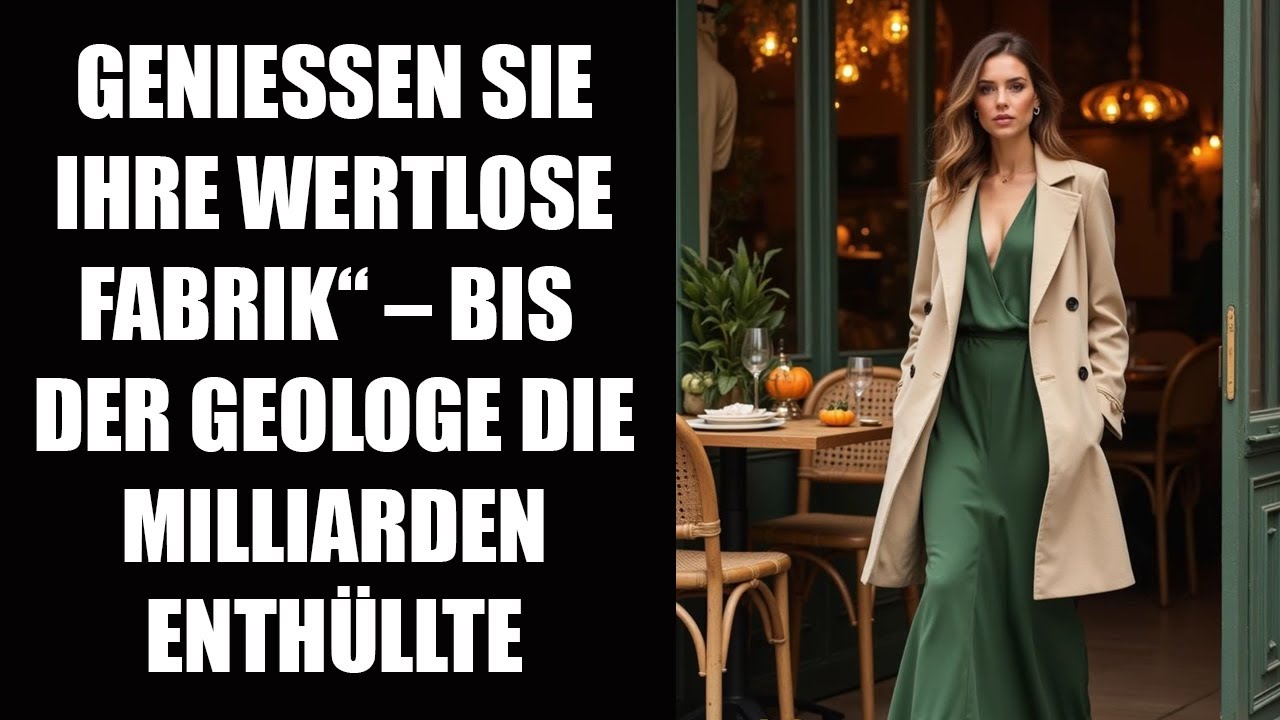 Bei der Nachlassaufteilung ließen sie mir die alte Fabrik ohne zu wissen, was sich darunter verbirgt