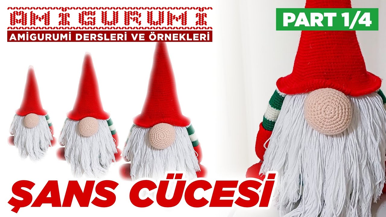 amigurumi şans cücesi gövde yapılışı part-1 amigurumi lucky gnome body making part-1 #diy #crochet